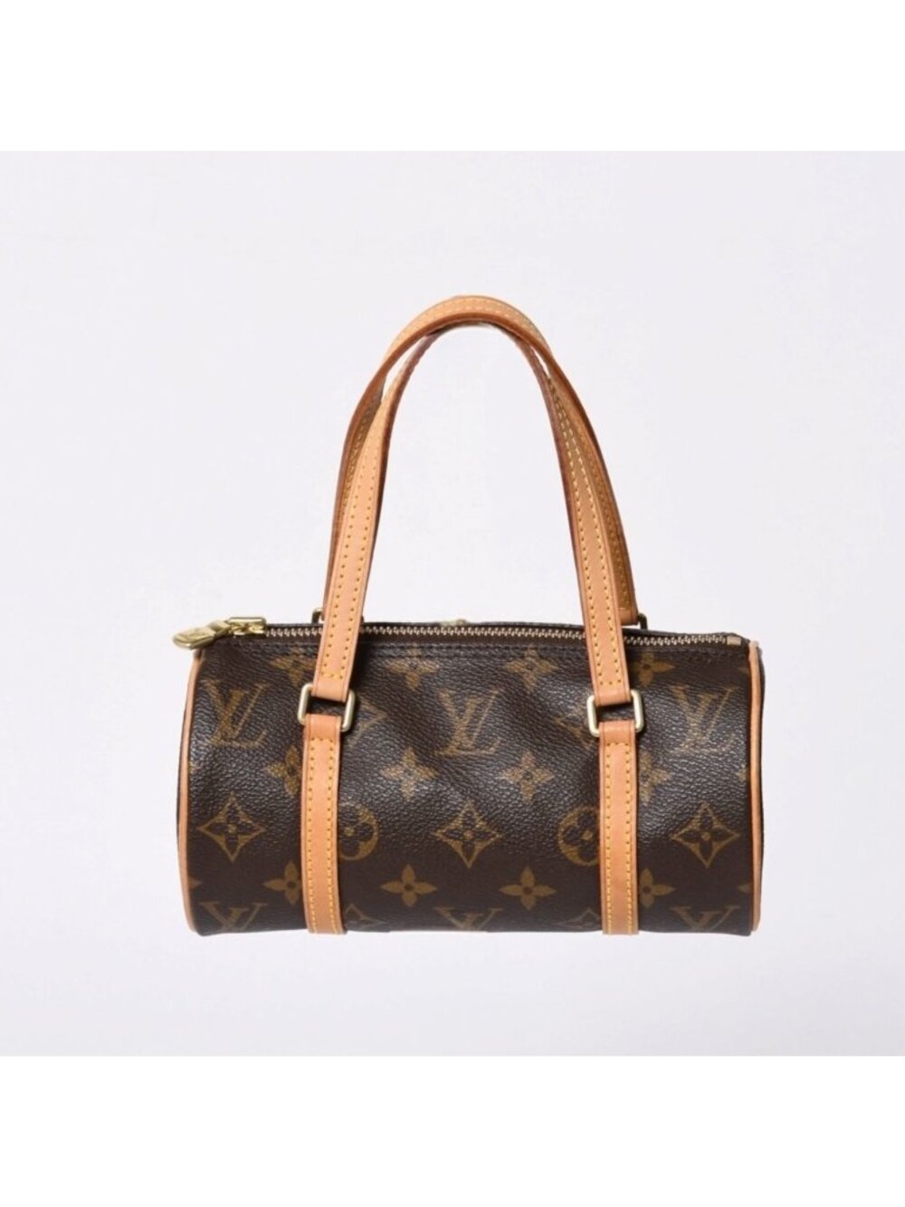 Louis Vuitton Handbag Mini Papillon 19 Monogram Brown Gold